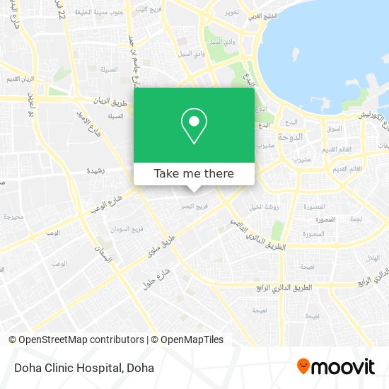 Doha Clinic Hospital map