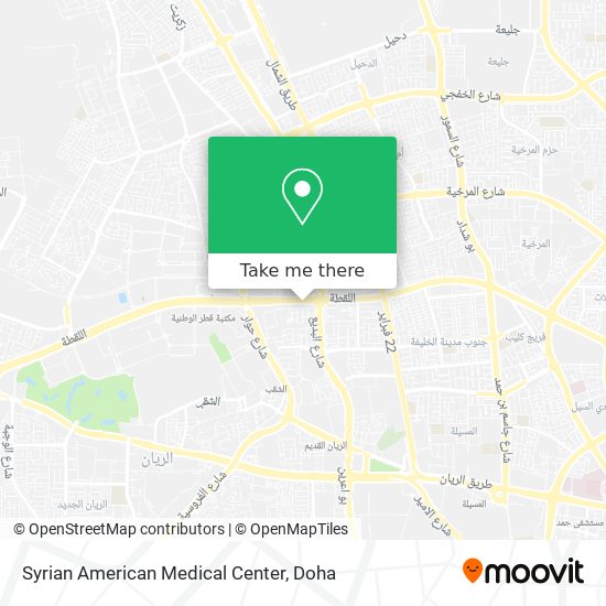 Syrian American Medical Center map