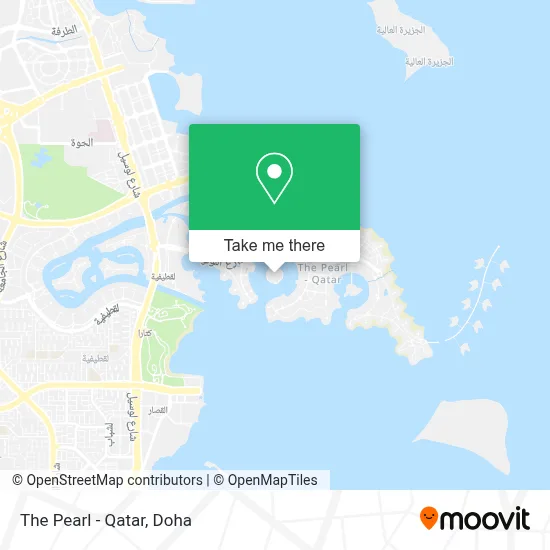 The Pearl - Qatar map