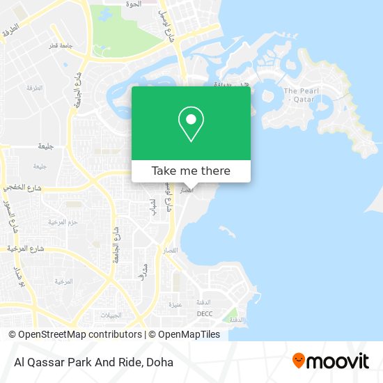 Al Qassar Park And Ride map
