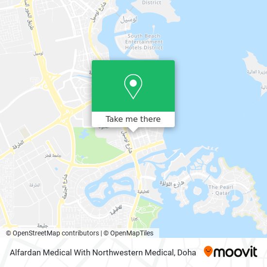 Alfardan Medical With Northwestern Medical map