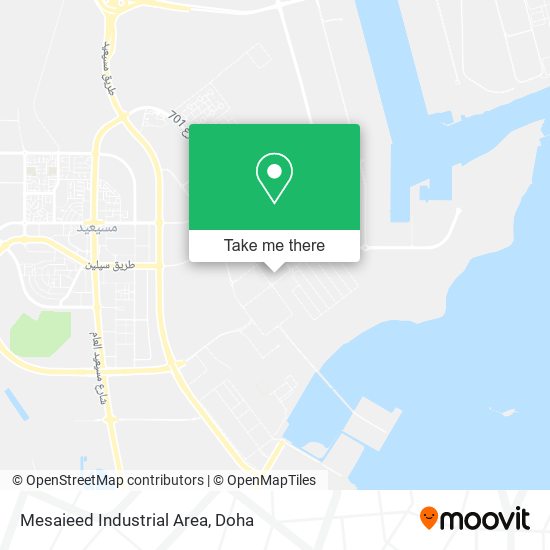 Mesaieed Industrial Area map