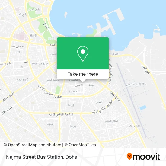 Najma Street Bus Station map