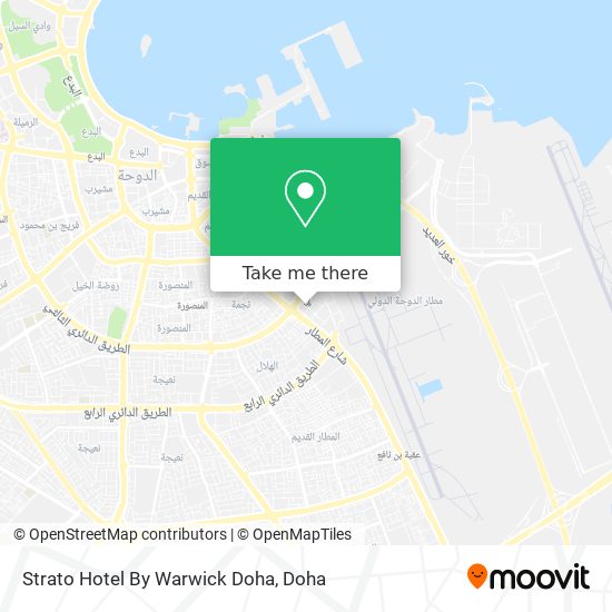 Strato Hotel By Warwick Doha map