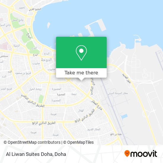 Al Liwan Suites Doha map