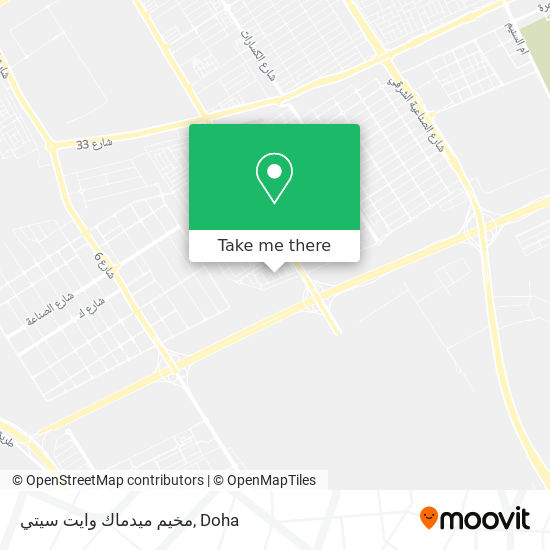 مخيم ميدماك وايت سيتي map