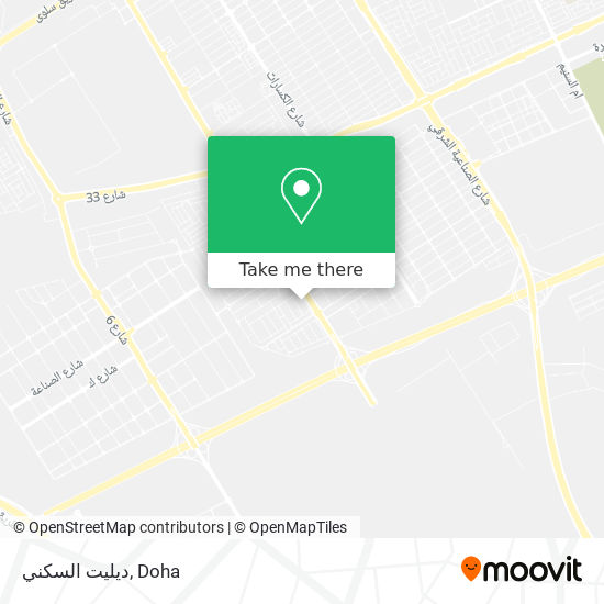 ديليت السكني map