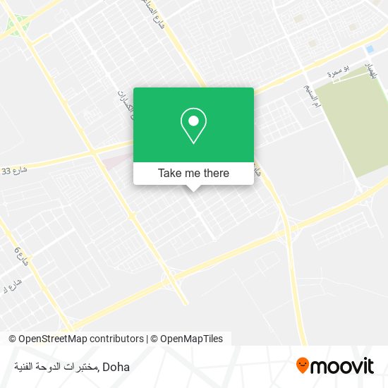 مختبرات الدوحة الفنية map