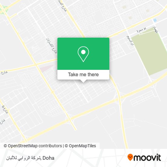 شركة الروابي للألبان map