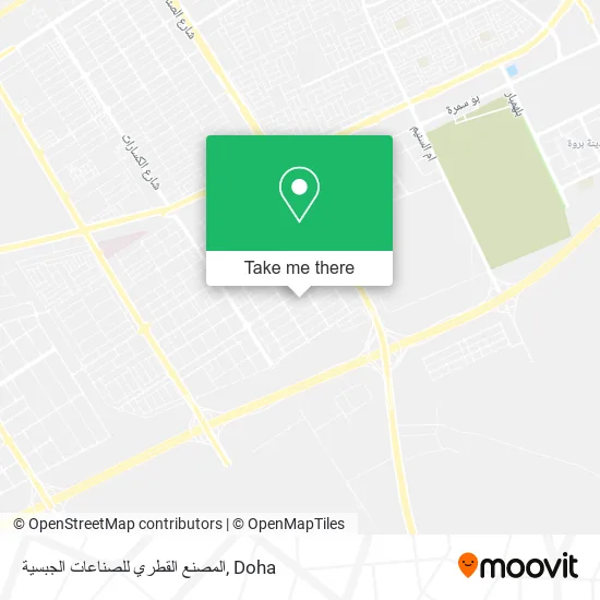 المصنع القطري للصناعات الجبسية map