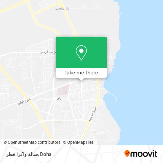 صالة واكرا قطر map