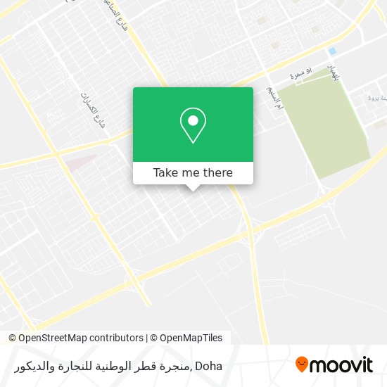 منجرة قطر الوطنية للنجارة والديكور map