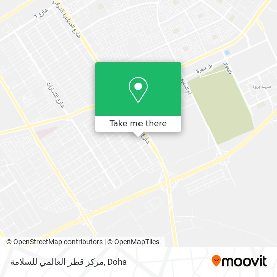 مركز قطر العالمي للسلامة map