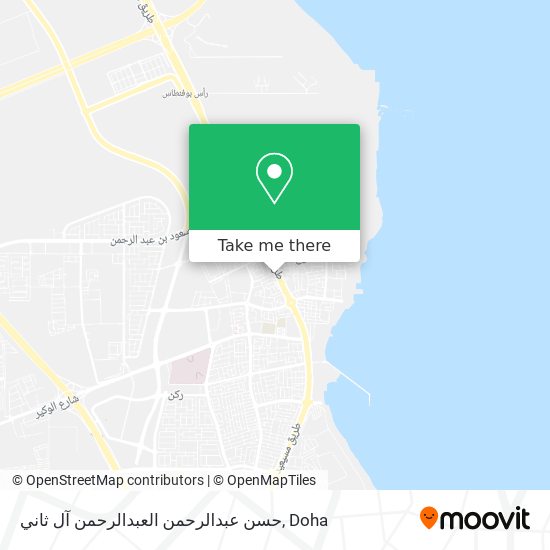 حسن عبدالرحمن العبدالرحمن آل ثاني map