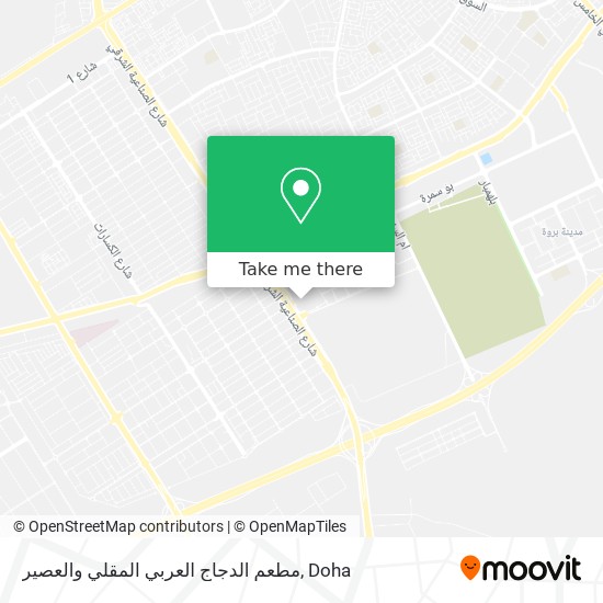 مطعم الدجاج العربي المقلي والعصير map