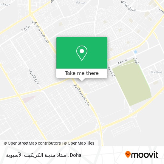 استاد مدينة الكريكيت الآسيوية map