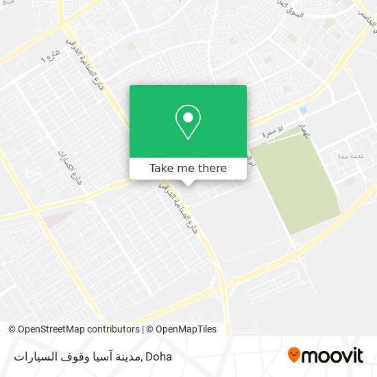 مدينة آسيا وقوف السيارات map