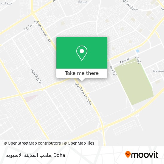 ملعب المدينة الاسيويه map