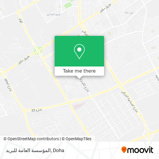 المؤسسة العامة للبريد map