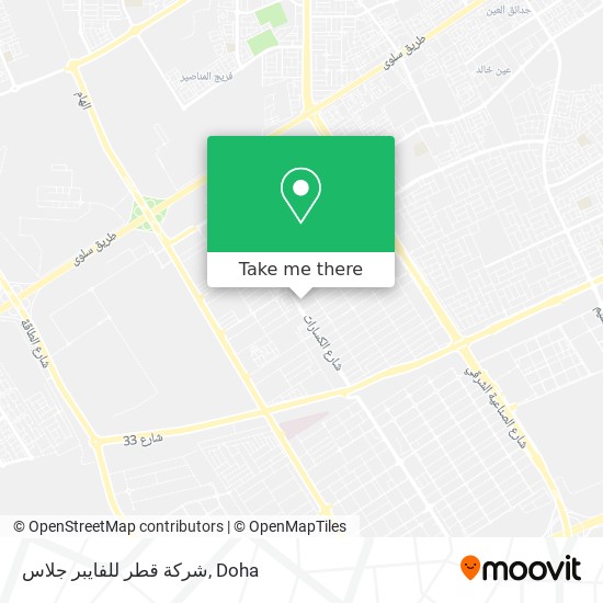 شركة قطر للفايبر جلاس map