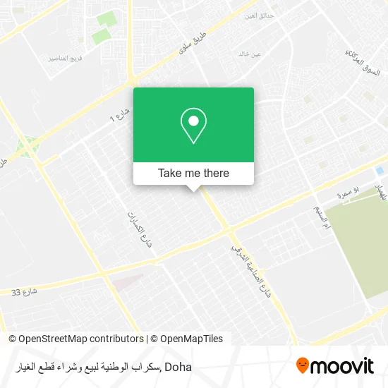 سكراب الوطنية لبيع وشراء قطع الغيار map