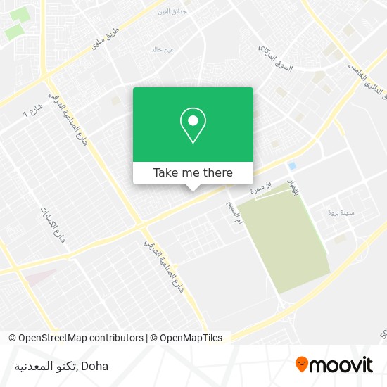 تكنو المعدنية map