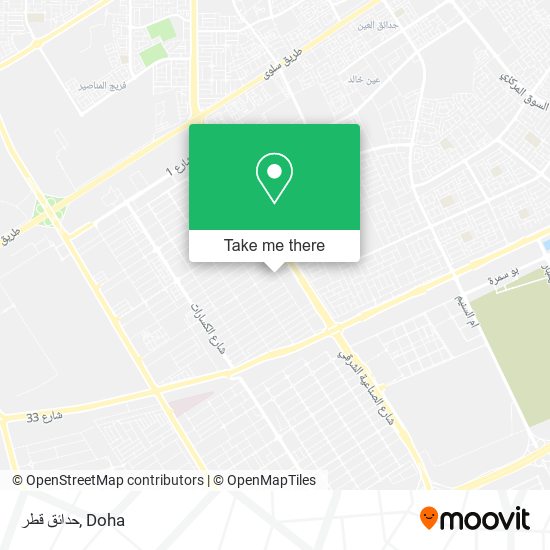 حدائق قطر map