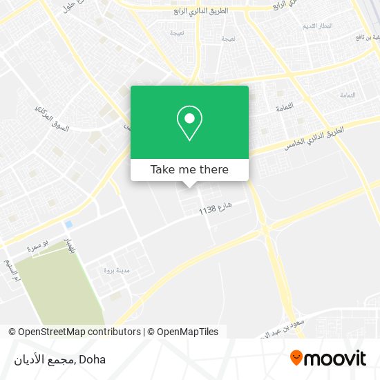 مجمع الأديان map