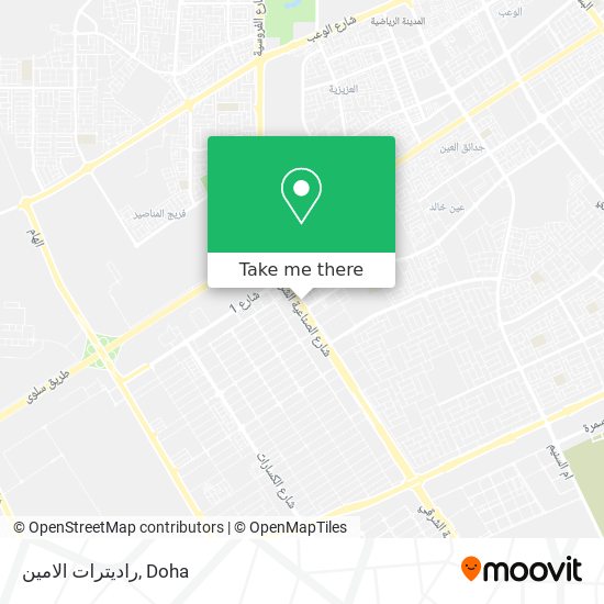 راديترات الامين map