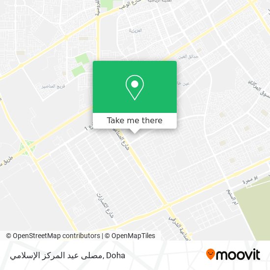 مصلى عيد المركز الإسلامي map