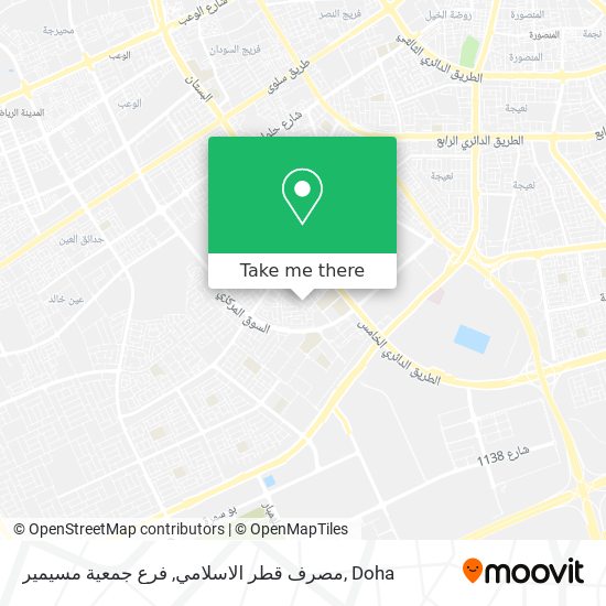 مصرف قطر الاسلامي, فرع جمعية مسيمير map