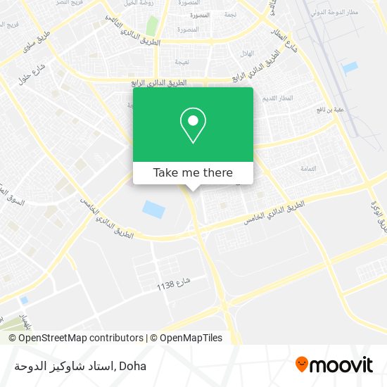 استاد شاوكيز الدوحة map