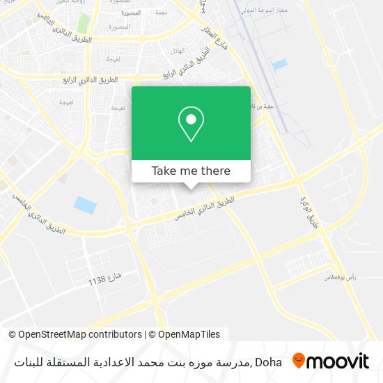 مدرسة موزه بنت محمد الاعدادية المستقلة للبنات map