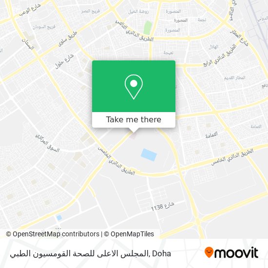 المجلس الاعلى للصحة القومسيون الطبي map