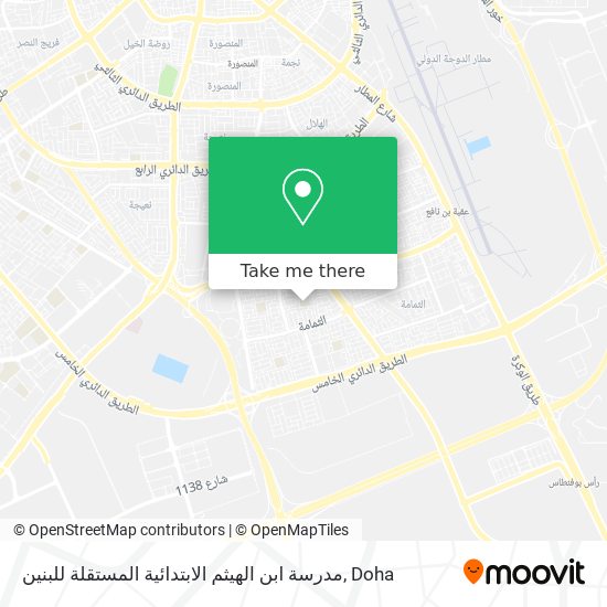 مدرسة ابن الهيثم الابتدائية المستقلة للبنين map