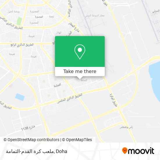 ملعب كرة القدم-الثمامة map