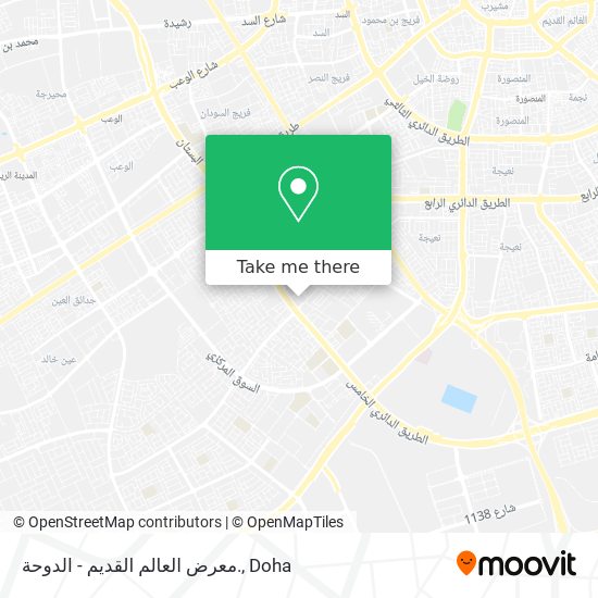 معرض العالم القديم - الدوحة. map