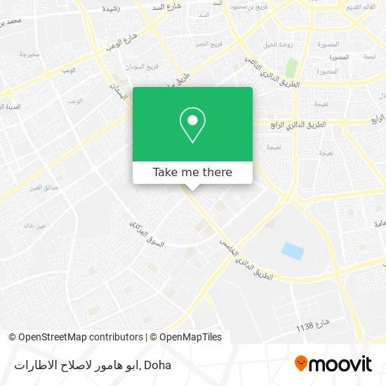 ابو هامور لاصلاح الاطارات map