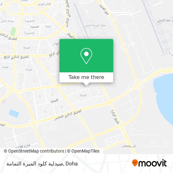 صيدلية كلود الميرة الثمامة map