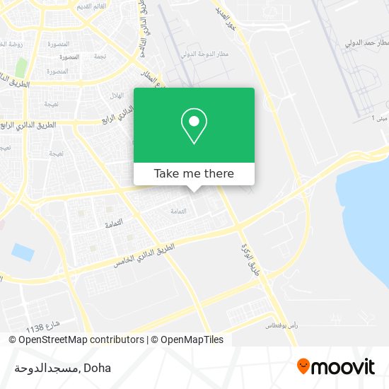 مسجدالدوحة map