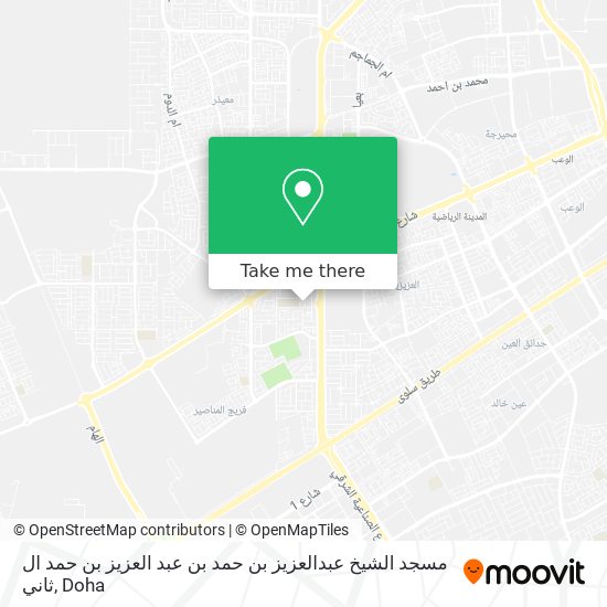 مسجد الشيخ عبدالعزيز بن حمد بن عبد العزيز بن حمد ال ثاني map