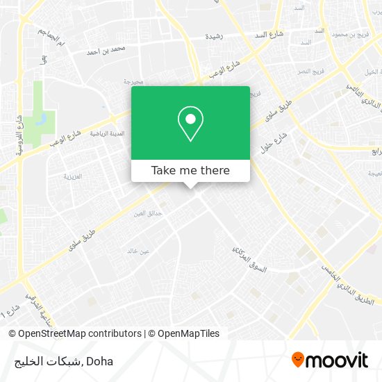 شبكات الخليج map