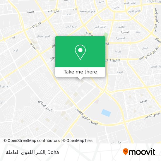 الكبرا للقوى العاملة map