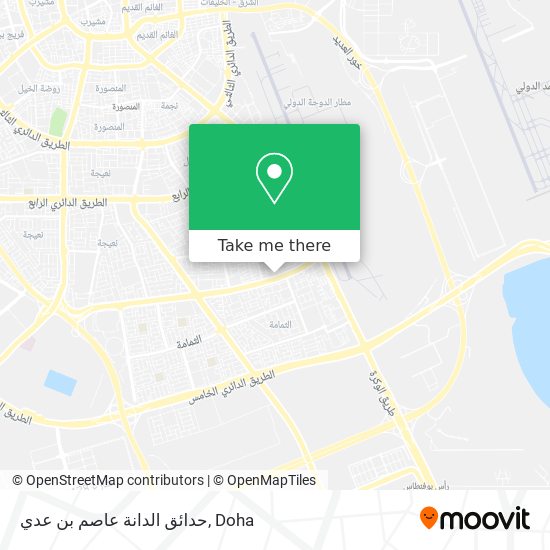 حدائق الدانة عاصم بن عدي map