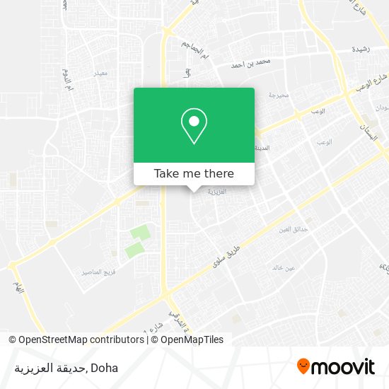 حديقة العزيزية map