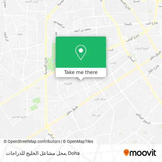 محل مشاعل الخليج للدراجات map