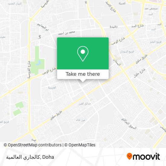 كالجاري العالمية map