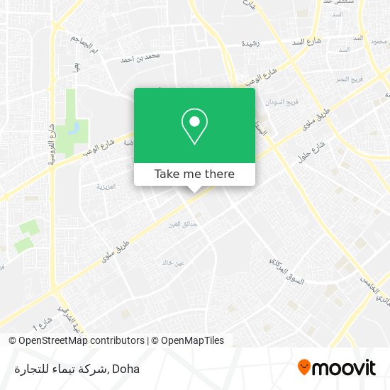 شركة تيماء للتجارة map