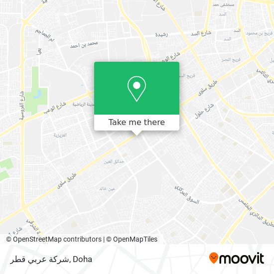 شركة عربي قطر map
