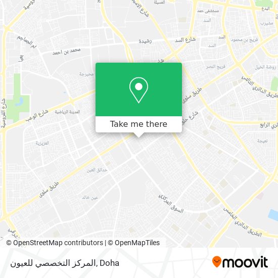 المركز التخصصي للعيون map